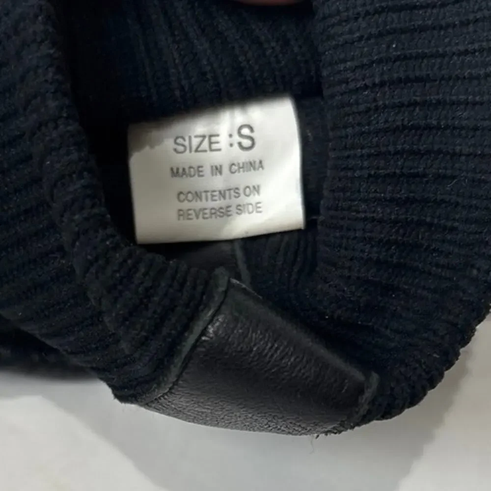 SWANY Toaster Ski Snowboard Leather Mittens Gloves Women's Size Small Black